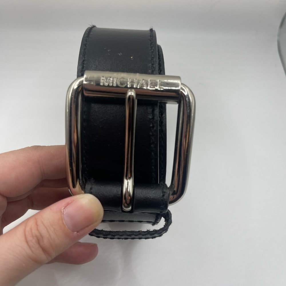 Micheal Kors Black Genuine Leather Belt- M